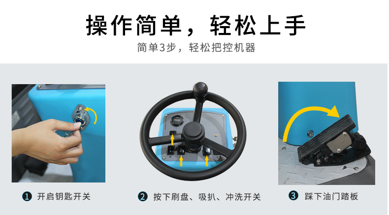 鼎潔盛世電動(dòng)駕駛洗地車 DJ920HP55